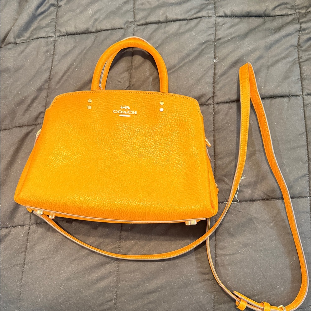 Coach Mini Lillie Carryall – Bright Orange - Picture 10 of 11